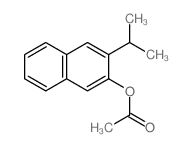 2-Naphthalenol,3-(1-methylethyl)-, 2-acetate structure