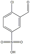 4-Chloro-3-formylbenzenesulfonic acid structure