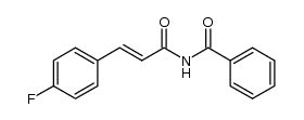 N-[3-(4-fluorophenyl)acryloyl]benzamide结构式