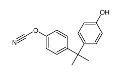 [4-[2-(4-hydroxyphenyl)propan-2-yl]phenyl] cyanate结构式