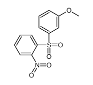 1-(3-methoxyphenyl)sulfonyl-2-nitrobenzene结构式