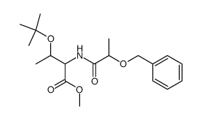 N-(α-Benzyloxypropionyl)-o-tert-butyl-DL-threonin Methyl Ester Structure