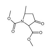 dimethyl (2R,5R)-5-methyl-3-oxopyrrolidine-1,2-dicarboxylate Structure