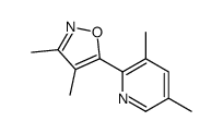 5-(3,5-dimethylpyridin-2-yl)-3,4-dimethyl-1,2-oxazole结构式