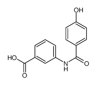 Benzoic acid, 3-[(4-hydroxybenzoyl)amino]- (9CI) structure