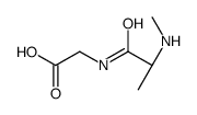 2-[[(2S)-2-(methylamino)propanoyl]amino]acetic acid Structure