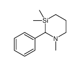 1,3,3-trimethyl-2-phenyl-1,3-azasilinane Structure