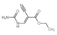 ethyl 3-(carbamoylamino)-2-cyano-prop-2-enoate structure