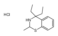 4,4-diethyl-2-methyl-2,3-dihydro-1,3-benzothiazine,hydrochloride结构式