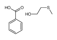 benzoic acid,2-methylsulfanylethanol Structure