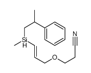 3-[3-[methyl(2-phenylpropyl)silyl]prop-2-enoxy]propanenitrile结构式