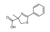 4-methyl-2-phenyl-5H-1,3-thiazole-4-carboxylic acid结构式