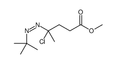 methyl 4-(tert-butyldiazenyl)-4-chloropentanoate Structure