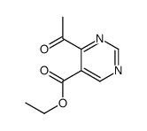 ethyl 4-acetylpyrimidine-5-carboxylate Structure