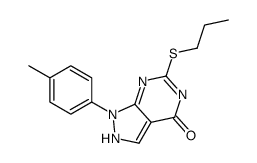 1-(4-methylphenyl)-6-propylsulfanyl-2H-pyrazolo[3,4-d]pyrimidin-4-one Structure