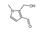 2-(hydroxymethyl)-1-methylpyrrole-3-carbaldehyde结构式