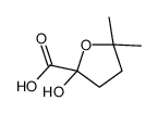 2-hydroxy-5,5-dimethyloxolane-2-carboxylic acid结构式