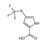 4-(trifluoromethylsulfanyl)-1H-pyrrole-2-carboxylic acid Structure