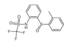 C,C,C-Trifluoro-N-[2-(toluene-2-sulfinyl)-phenyl]-methanesulfonamide Structure