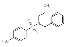 N-benzyl-4-methyl-N-propyl-benzenesulfonamide结构式