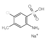 2-amino-5-chloro-4-methyl-benzenesulfonic acid结构式
