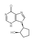 9-[(1S,2R)-2-hydroxycyclopentyl]-3H-purin-6-one Structure