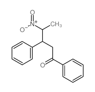 4-nitro-1,3-diphenyl-pentan-1-one结构式