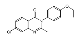 7-chloro-3-(4-ethoxyphenyl)-2-methylquinazolin-4-one Structure