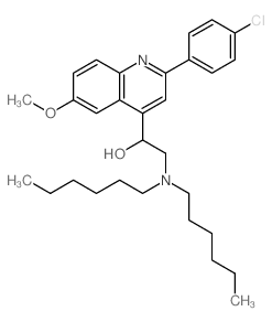 4-Quinolinemethanol,2-(4-chlorophenyl)-a-[(dihexylamino)methyl]-6-methoxy- picture