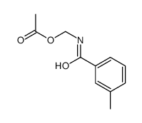 [(3-methylbenzoyl)amino]methyl acetate Structure
