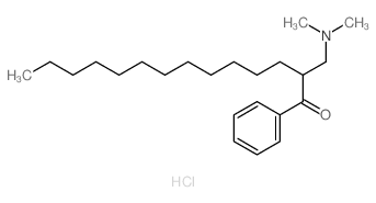 1-Tetradecanone,2-[(dimethylamino)methyl]-1-phenyl-, hydrochloride (1:1)结构式