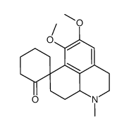 5,6-dimethoxy-1-methylspiro[3,8,9,9a-tetrahydro-2H-benzo[de]quinoline-7,2'-cyclohexane]-1'-one结构式