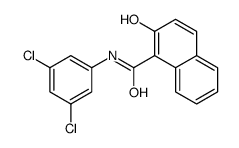 N-(3,5-dichlorophenyl)-2-hydroxynaphthalene-1-carboxamide结构式