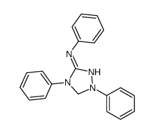 4,5-dihydro-N,1,4-triphenyl-(1H)-1,2,4-triazin-3-amine structure