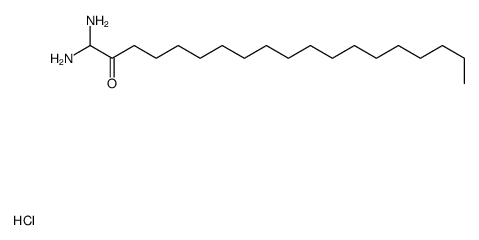 1,1-diaminononadecan-2-one,hydrochloride Structure