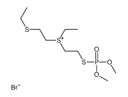 2-dimethoxyphosphorylsulfanylethyl-ethyl-(2-ethylsulfanylethyl)sulfanium,bromide Structure