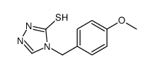 4-[(4-methoxyphenyl)methyl]-1H-1,2,4-triazole-5-thione结构式