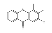 2-methoxy-3,4-dimethylthioxanthen-9-one Structure