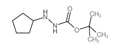 TERT-BUTYL 2-CYCLOPENTYLHYDRAZINECARBOXYLATE structure