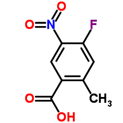 4-Fluoro-2-methyl-5-nitrobenzoic acid structure