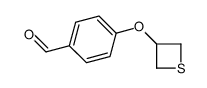 4-(thietan-3-yloxy)benzaldehyde结构式