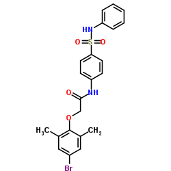 2-(4-Bromo-2,6-dimethylphenoxy)-N-[4-(phenylsulfamoyl)phenyl]acetamide结构式