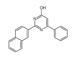 2-naphthalen-2-yl-6-phenyl-1H-pyrimidin-4-one结构式