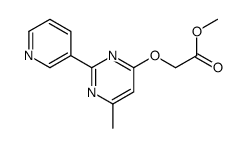 methyl 2-(6-methyl-2-pyridin-3-ylpyrimidin-4-yl)oxyacetate结构式