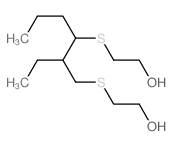 2-[3-(2-hydroxyethylsulfanylmethyl)heptan-4-ylsulfanyl]ethanol structure