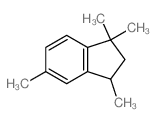 1,1,3,5-tetramethyl-2,3-dihydroindene结构式