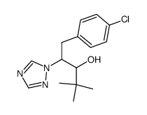alpha-tert-butyl-beta-[(4-chlorophenyl)methyl]-1H-triazol-1-ethanol结构式
