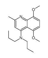 5,8-dimethoxy-2-methyl-N,N-dipropylquinolin-4-amine结构式