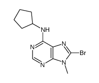 8-bromo-N-cyclopentyl-9-methyl-9H-purin-6-amine Structure