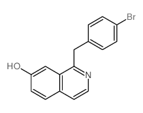 7-Isoquinolinol,1-[(4-bromophenyl)methyl]- Structure